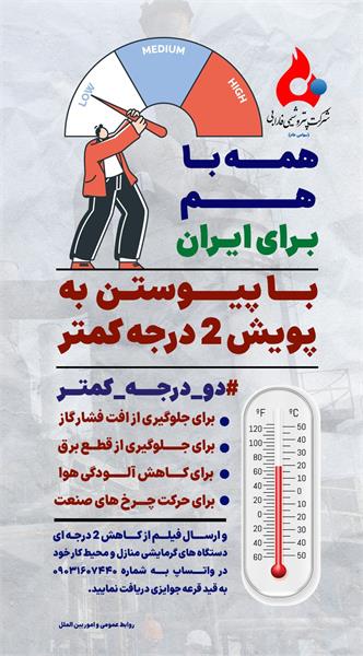 خانواده پتروشیمی فارابی نیز به پویش ملی دو درجه کمتر پیوست.